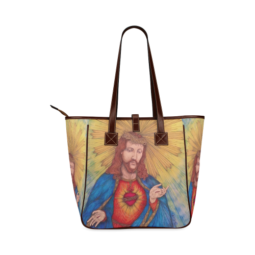 Sacred Heart Of Jesus Christ Drawing Classic Tote Bag (Model 1644)