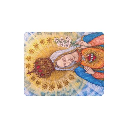 Immaculate Heart Of Virgin Mary Drawing Rectangle Mousepad