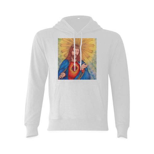 Sacred Heart Of Jesus Christ Drawing Oceanus Hoodie Sweatshirt (Model H03)