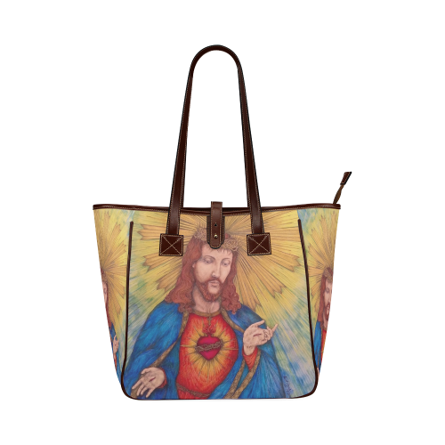 Sacred Heart Of Jesus Christ Drawing Classic Tote Bag (Model 1644)
