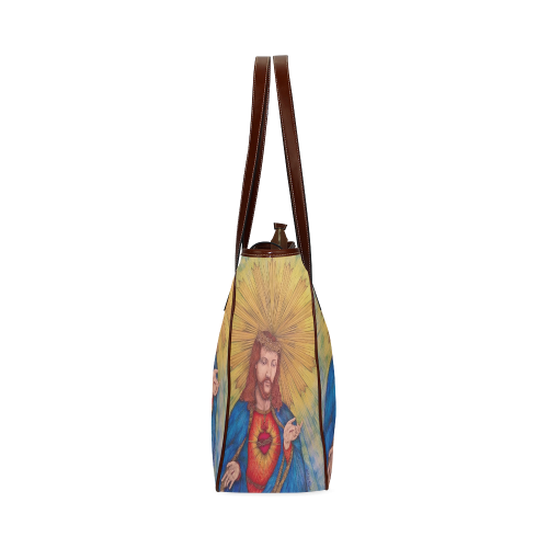 Sacred Heart Of Jesus Christ Drawing Classic Tote Bag (Model 1644)