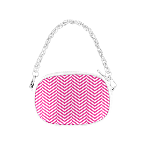 hot pink and white classic chevron pattern