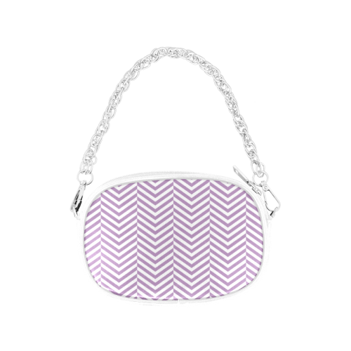 lilac purple and white classic chevron pattern