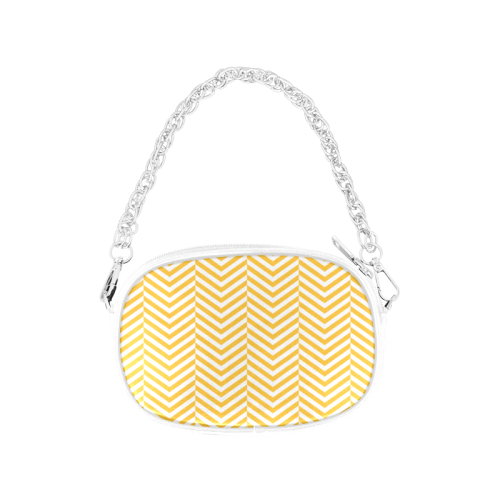 sunny yellow and white classic chevron pattern