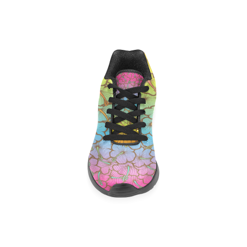 rainbow hibiscus flowers Women’s Running Shoes (Model 020)