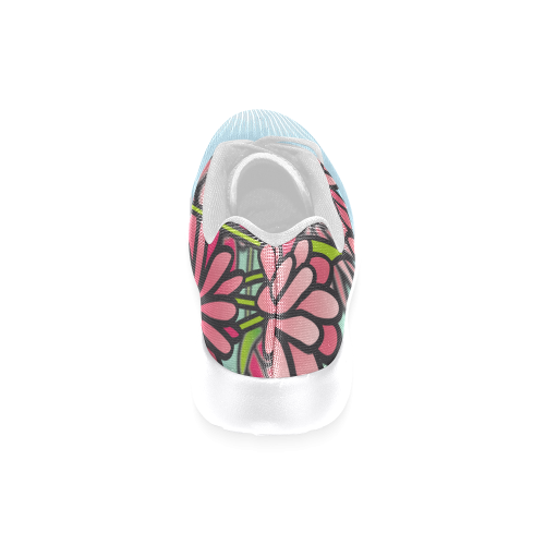 chrysantenum flower field pink floral Women’s Running Shoes (Model 020)