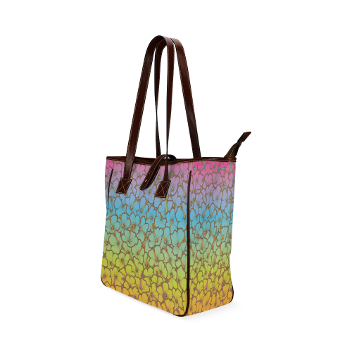 rainbow hibiscus flowers Classic Tote Bag (Model 1644)