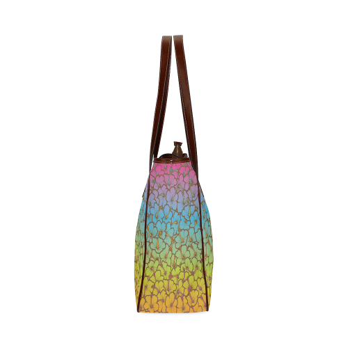 rainbow hibiscus flowers Classic Tote Bag (Model 1644)