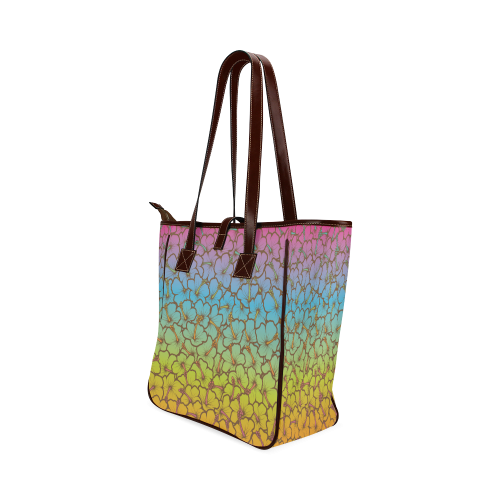 rainbow hibiscus flowers Classic Tote Bag (Model 1644)