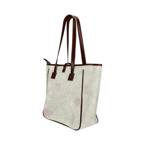 vintage flower pattern Classic Tote Bag (Model 1644)