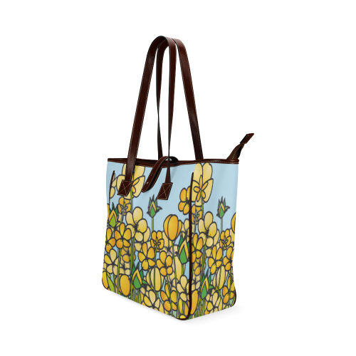 buttercup flower field yellow floral arrangement Classic Tote Bag (Model 1644)