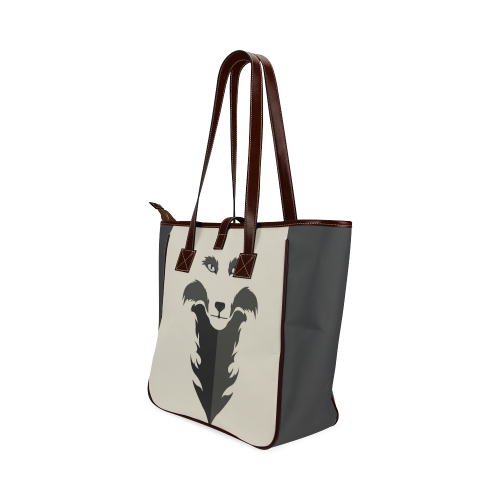 Lone wolf(Black) Classic Tote Bag (Model 1644)