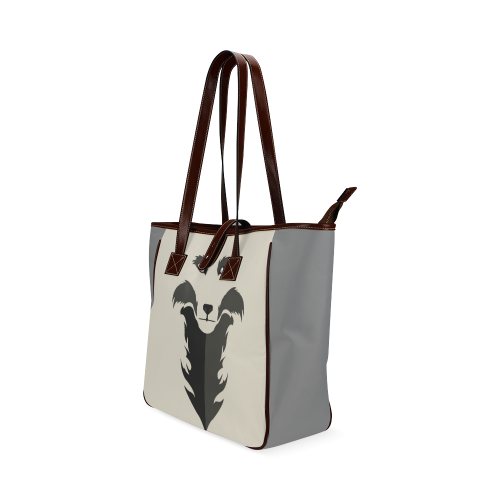 Lone wolf(Gray) Classic Tote Bag (Model 1644)