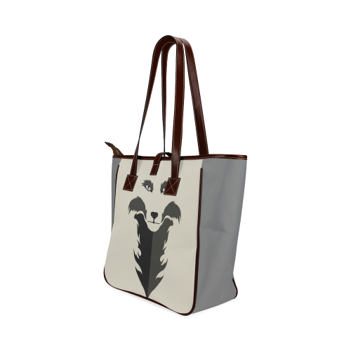 Lone wolf(Gray) Classic Tote Bag (Model 1644)