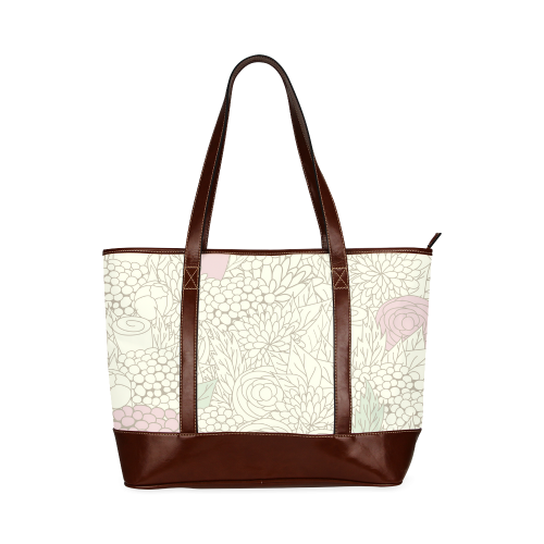 vintage flower pattern Tote Handbag (Model 1642)