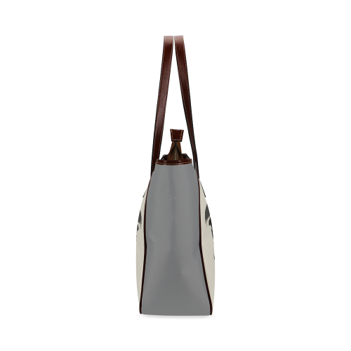 Lone wolf(Gray) Classic Tote Bag (Model 1644)