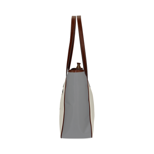 Lone wolf(Gray) Classic Tote Bag (Model 1644)