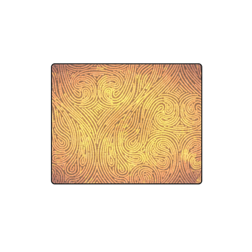 gold leaf abstract pattern Blanket 40"x50"