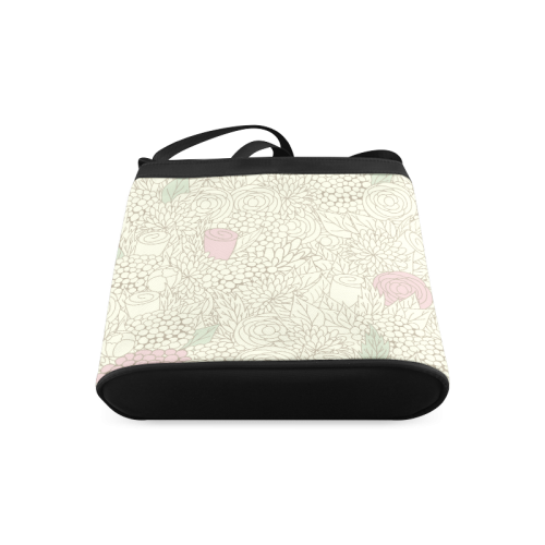 vintage flower pattern Crossbody Bags (Model 1613)