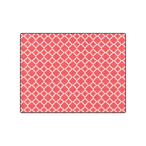 red white quatrefoil classic pattern Blanket 50"x60"