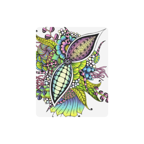 Bright fantasy flower in bright colors Rectangle Mousepad