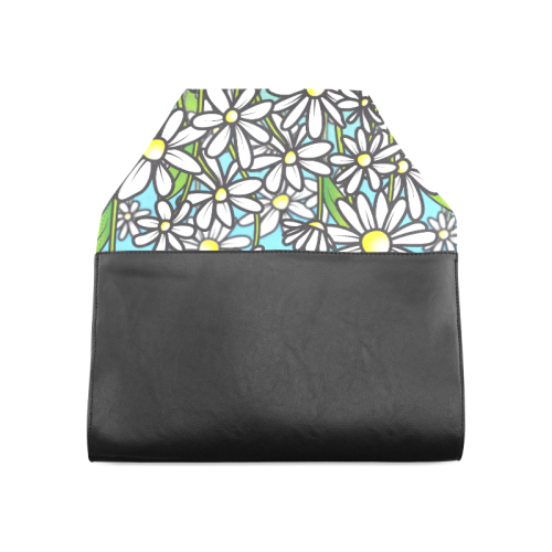 white daisy field flowers Clutch Bag (Model 1630)