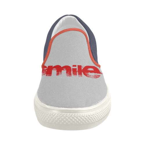 smile Women's Slip-on Canvas Shoes (Model 019)