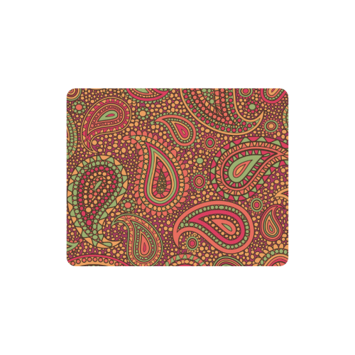 red paisley mosaic pattern Rectangle Mousepad