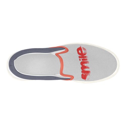 smile Women's Slip-on Canvas Shoes (Model 019)