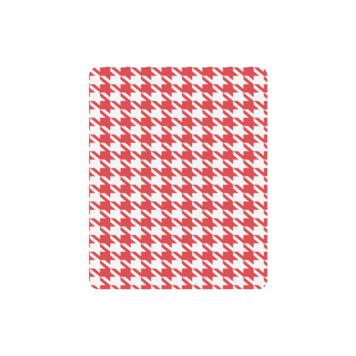 red and white houndstooth classic pattern Rectangle Mousepad