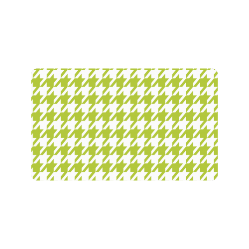 spring green and white houndstooth classic pattern
