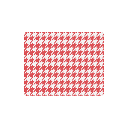 red and white houndstooth classic pattern Rectangle Mousepad