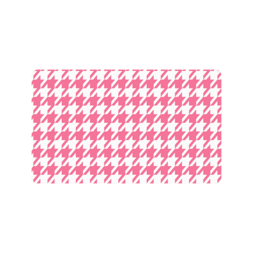 pink and white houndstooth classic pattern