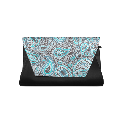 blue paisley mosaic design Clutch Bag (Model 1630)