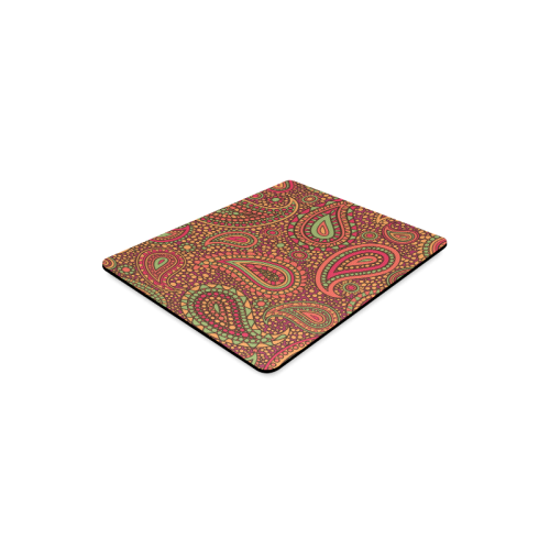 red paisley mosaic pattern Rectangle Mousepad