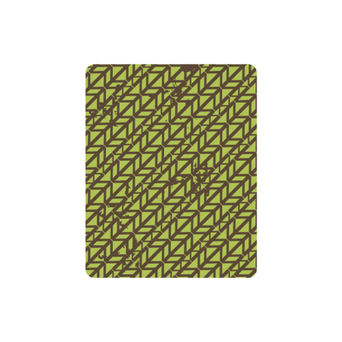 green geometric pattern Rectangle Mousepad
