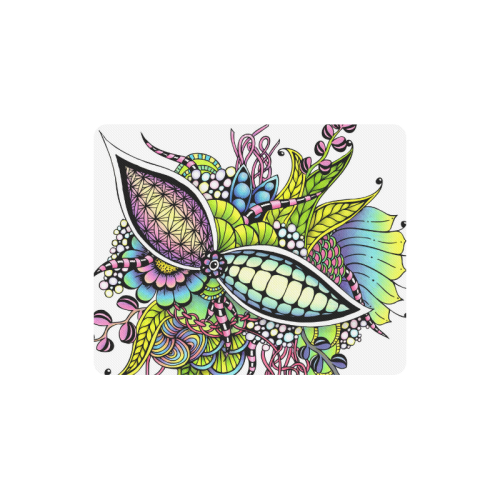 Bright fantasy flower in bright colors Rectangle Mousepad