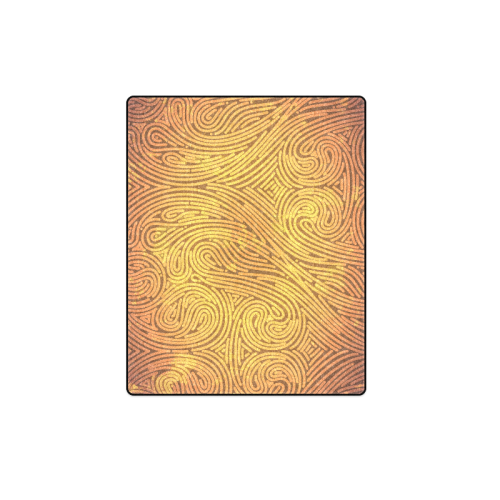 gold leaf abstract pattern Blanket 40"x50"