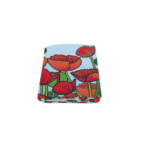 field of poppy flowers red floral Blanket 40"x50"