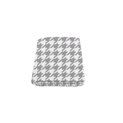 grey and white houndstooth classic pattern Blanket 40"x50"