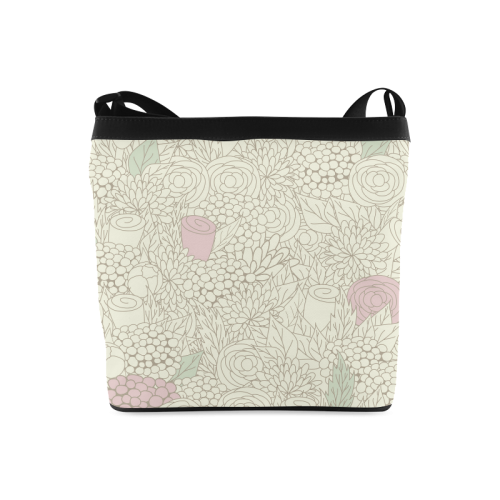 vintage flower pattern Crossbody Bags (Model 1613)