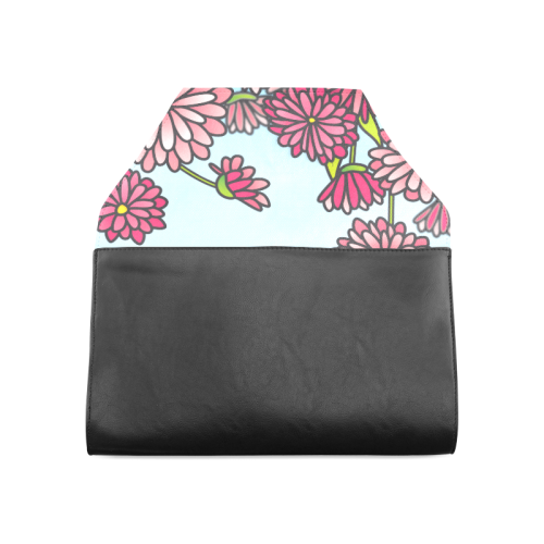 chrysantenum flower field pink floral Clutch Bag (Model 1630)