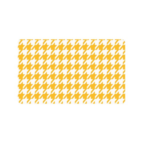 sunny yellow and white houndstooth classic pattern