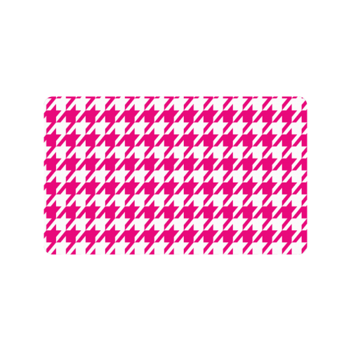 hot pink and white houndstooth classic pattern