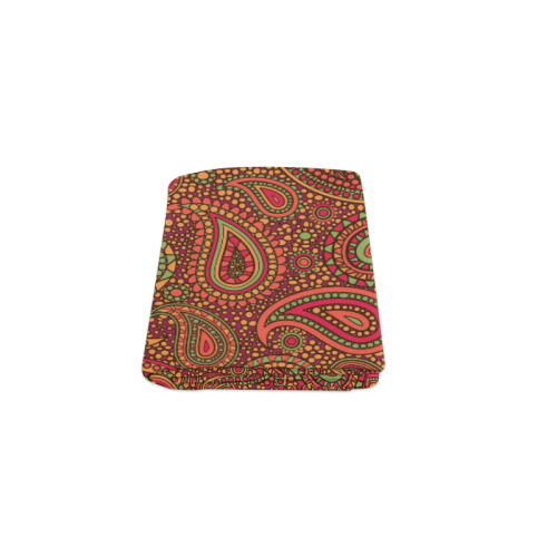 red paisley mosaic pattern Blanket 40"x50"