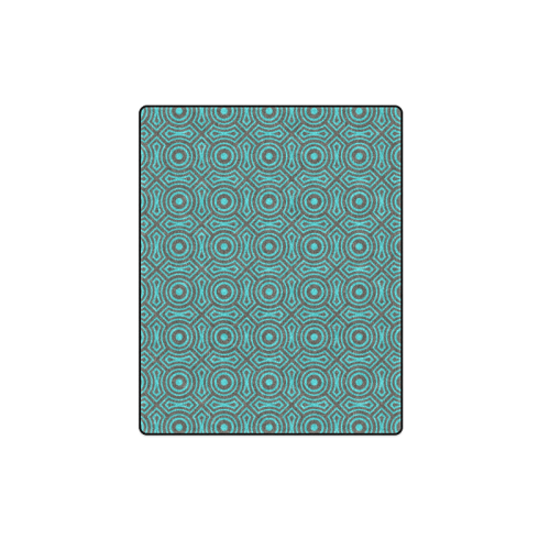 blue geometric pattern Blanket 40"x50"