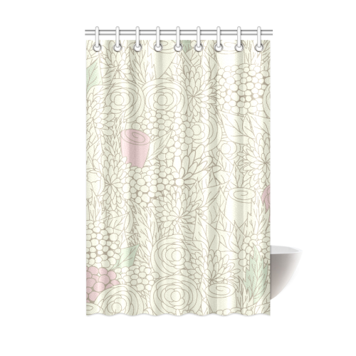 vintage flower pattern Shower Curtain 48"x72"