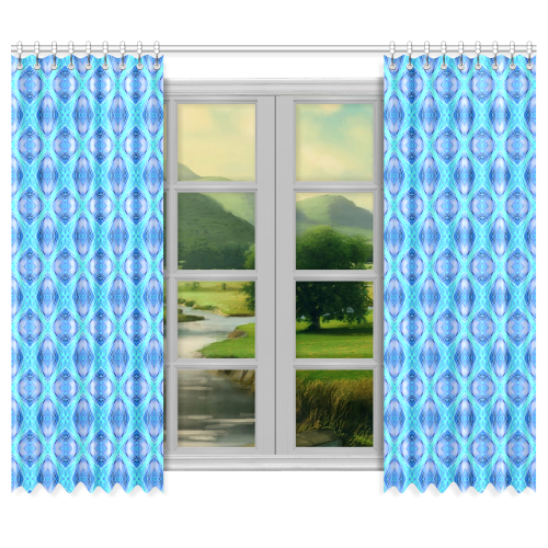 Bright Blue Window Curtains