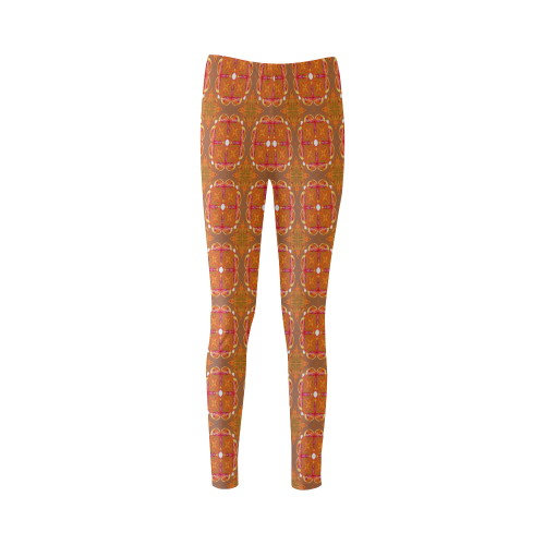 Gingerbread Houses, Cookies, Apple Cider Abstract Cassandra Women's Leggings (Model L01)