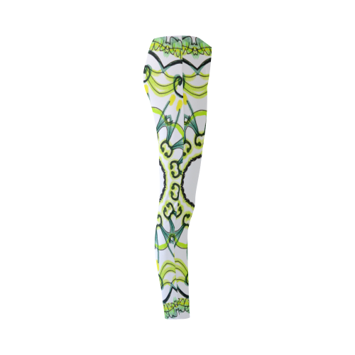 Lights Leaves Opera Green Flowers Theater Mandala Cassandra Women's Leggings (Model L01)